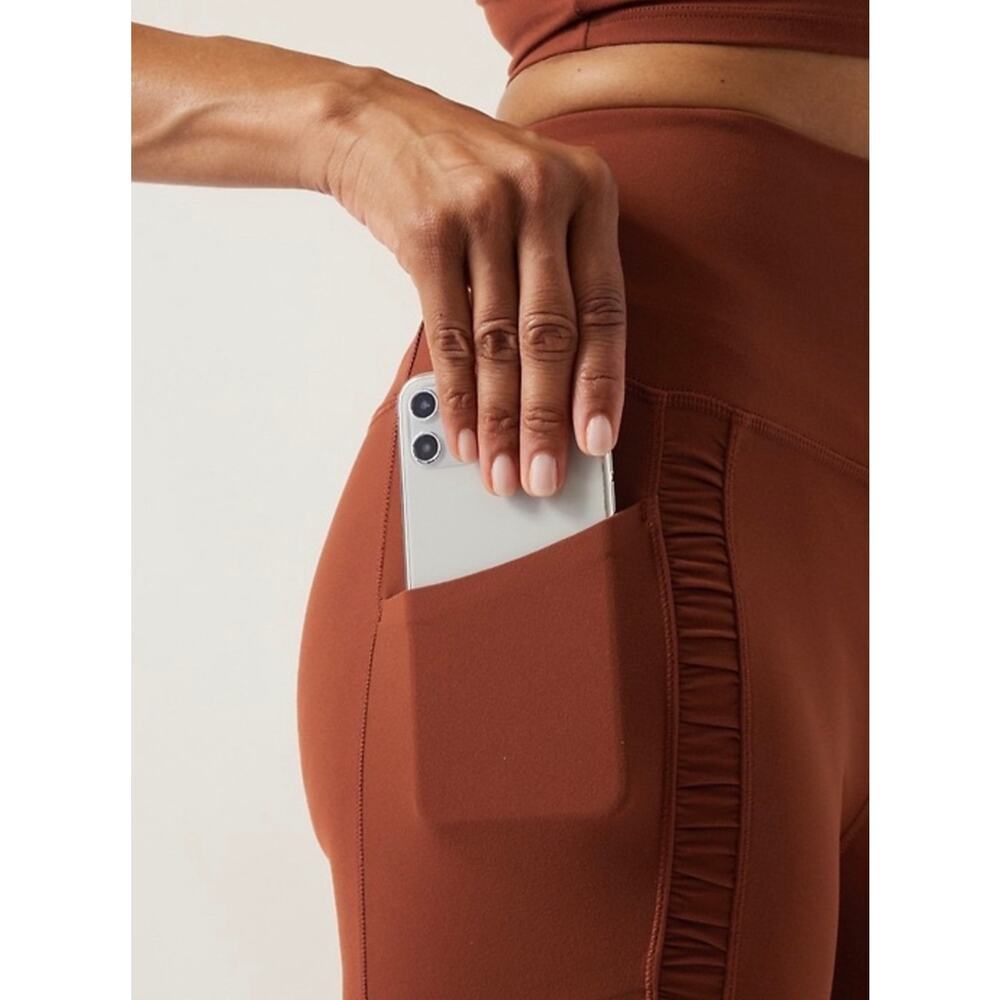 Athleta Salutation Stash II Ruch Craft 7/8 Tight Size S in Ancient Mahogany *EUC - Picture 13 of 13